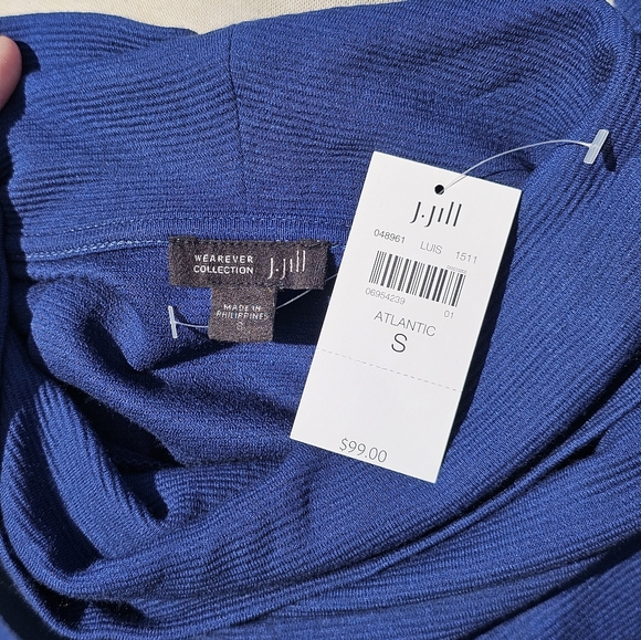 NWT J. Jill blue casual dress - Picture 5 of 6
